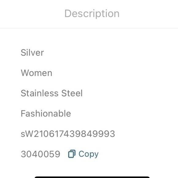 Men’s Stainless Steel Bracelet Silver Plated - Picture 5 of 6